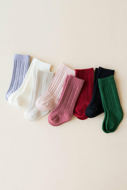 Knee High Socks in Oat | Kyte Baby