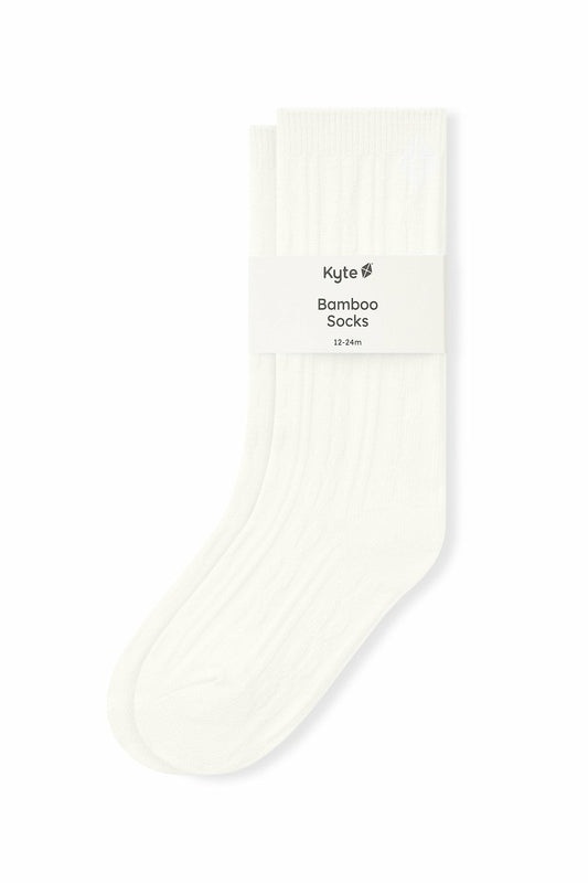 Baby and Toddler Knee High Socks in Cloud | Kyte Baby