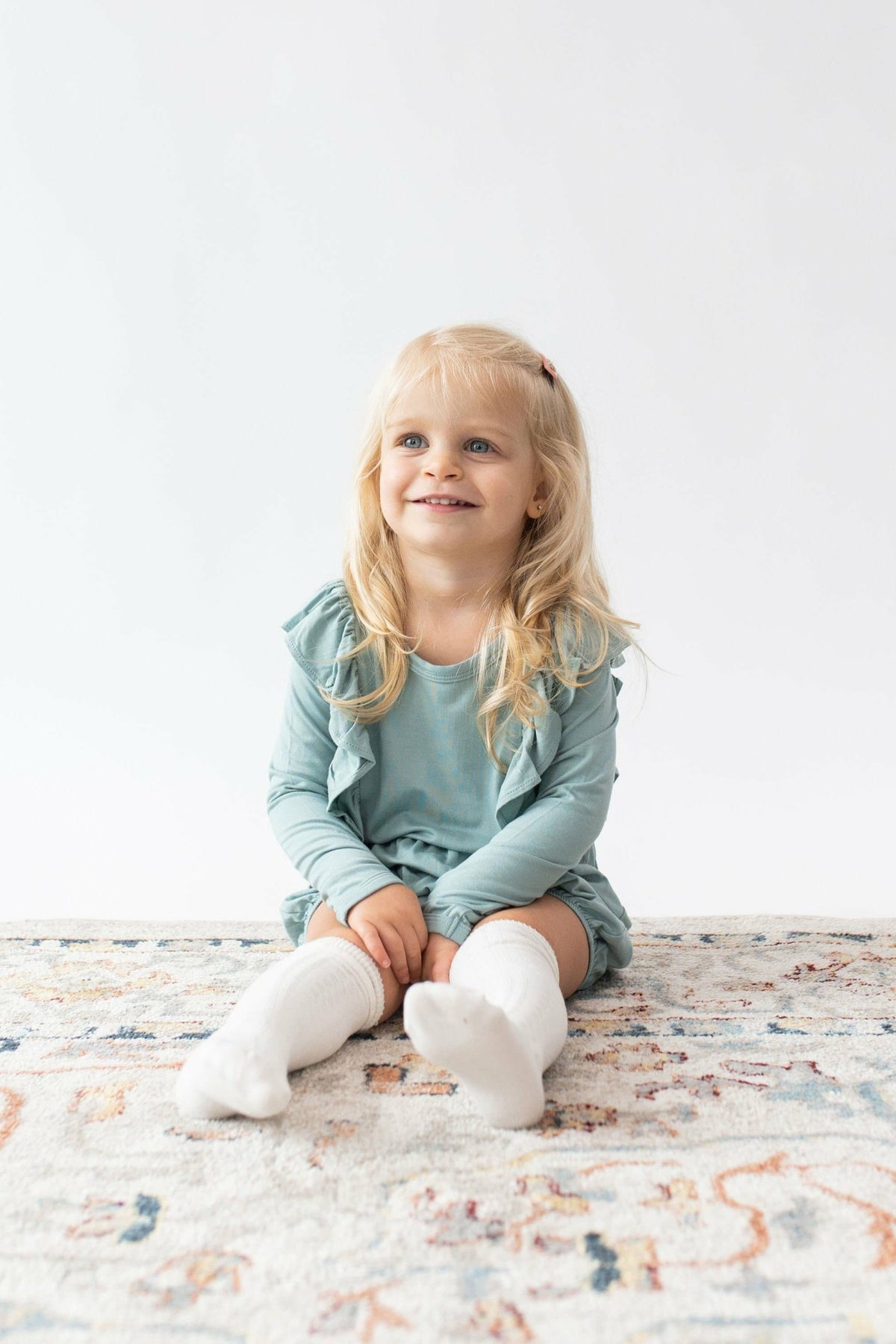 Baby and Toddler Knee High Socks in Cloud | Kyte Baby