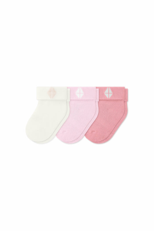 Baby 3-Pack Socks in Pastel | Kyte Baby