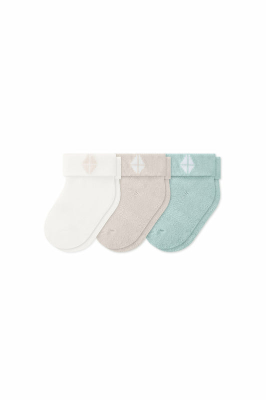 Baby 3-Pack Socks in Neutral | Kyte Baby