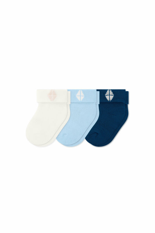 Baby 3-Pack Socks in Cool | Kyte Baby