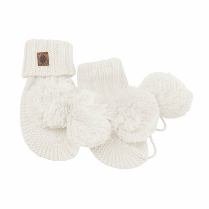 Knit Booties in Oat | Kyte Baby