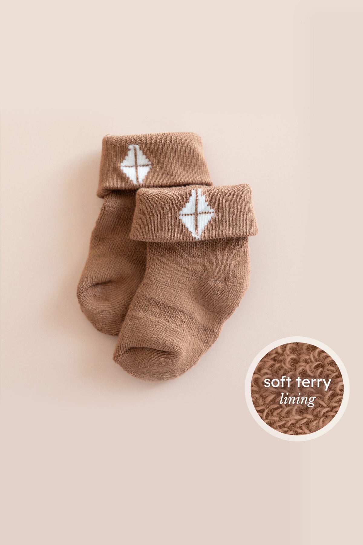Baby 3-Pack Socks in Cafe | Kyte Baby