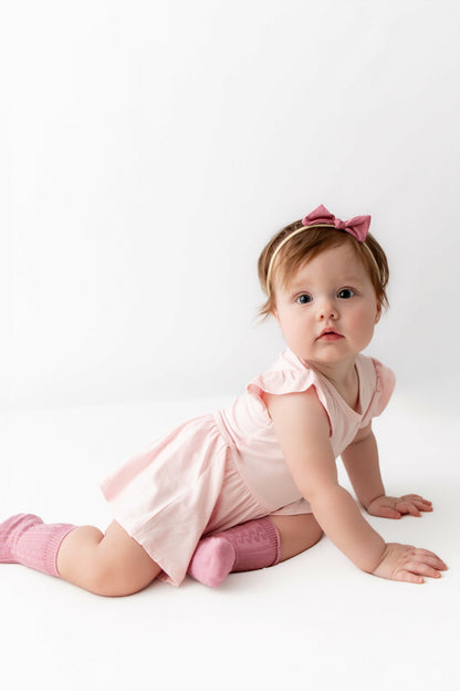 Knee High Socks in Apple Blossom | Kyte Baby