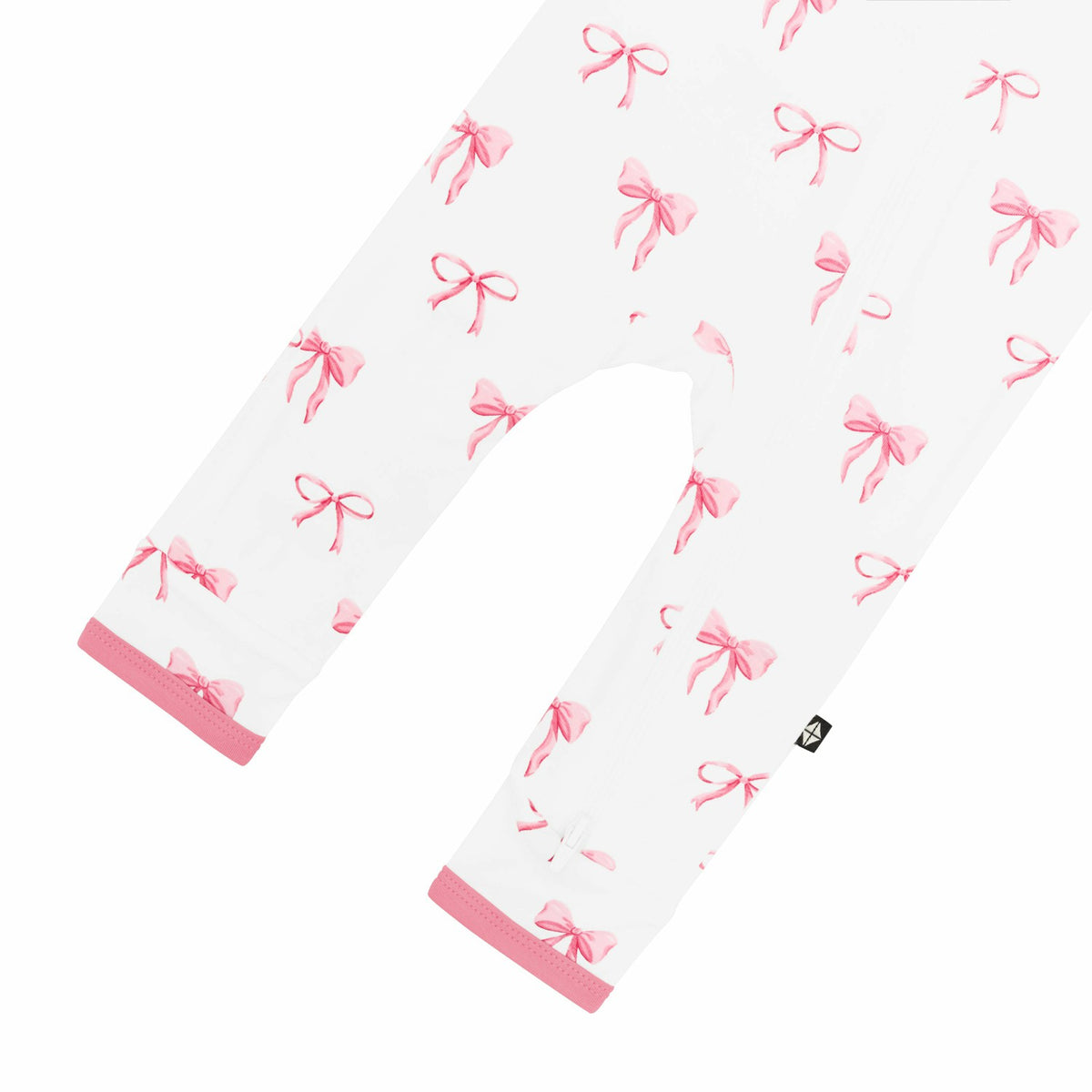 Shop Bamboo Zippered Romper in Bow Print | Kyte Baby