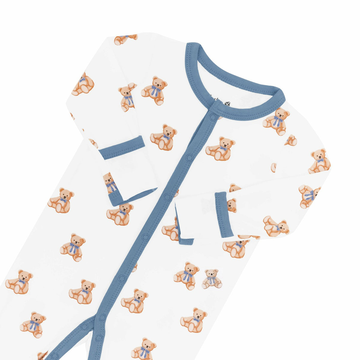 Bamboo Baby Romper in Teddy Bear Print | Kyte Baby