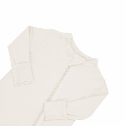 Zippered Romper in Oat | Kyte Baby