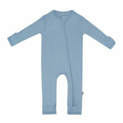 Zippered Romper in Slate | Kyte Baby