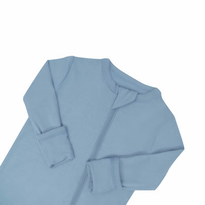 Zippered Romper in Slate | Kyte Baby