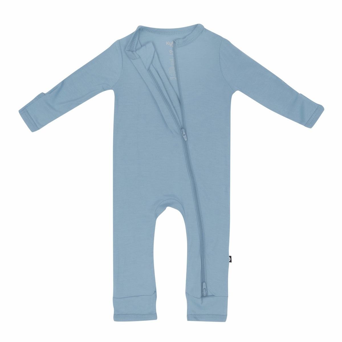 Zippered Romper in Slate | Kyte Baby