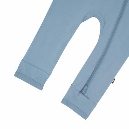 Zippered Romper in Slate | Kyte Baby