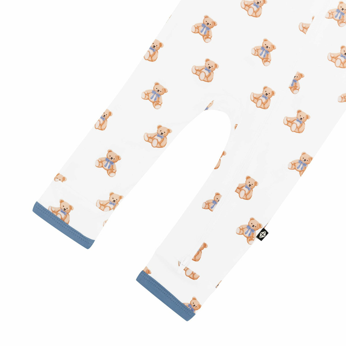 Bamboo Zippered Romper in Teddy Bear Print | Kyte Baby