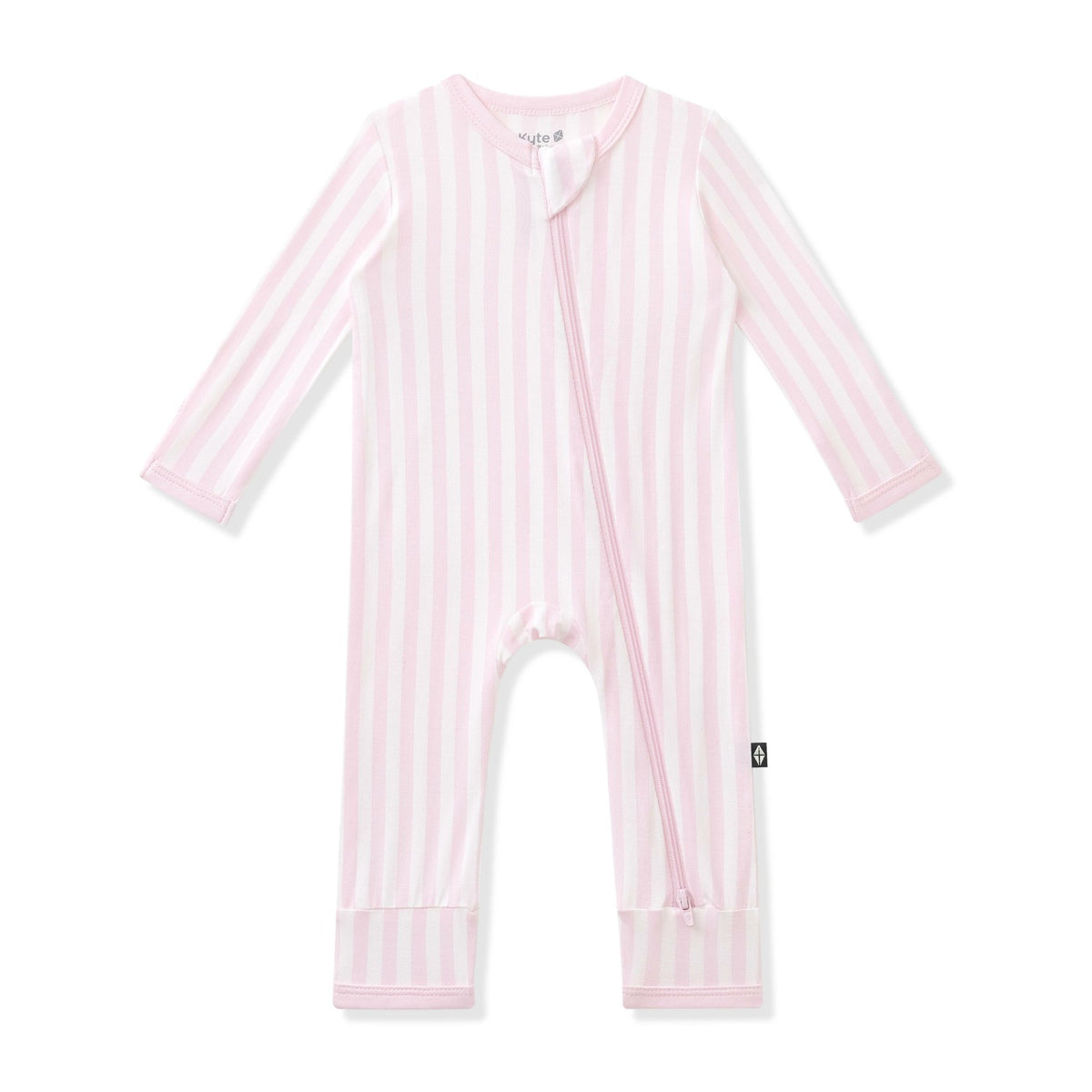 Zippered Romper in Small Sakura Stripe | Kyte Baby