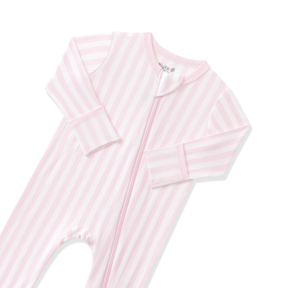 Zippered Romper in Small Sakura Stripe | Kyte Baby