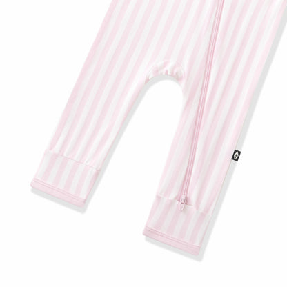 Zippered Romper in Small Sakura Stripe | Kyte Baby