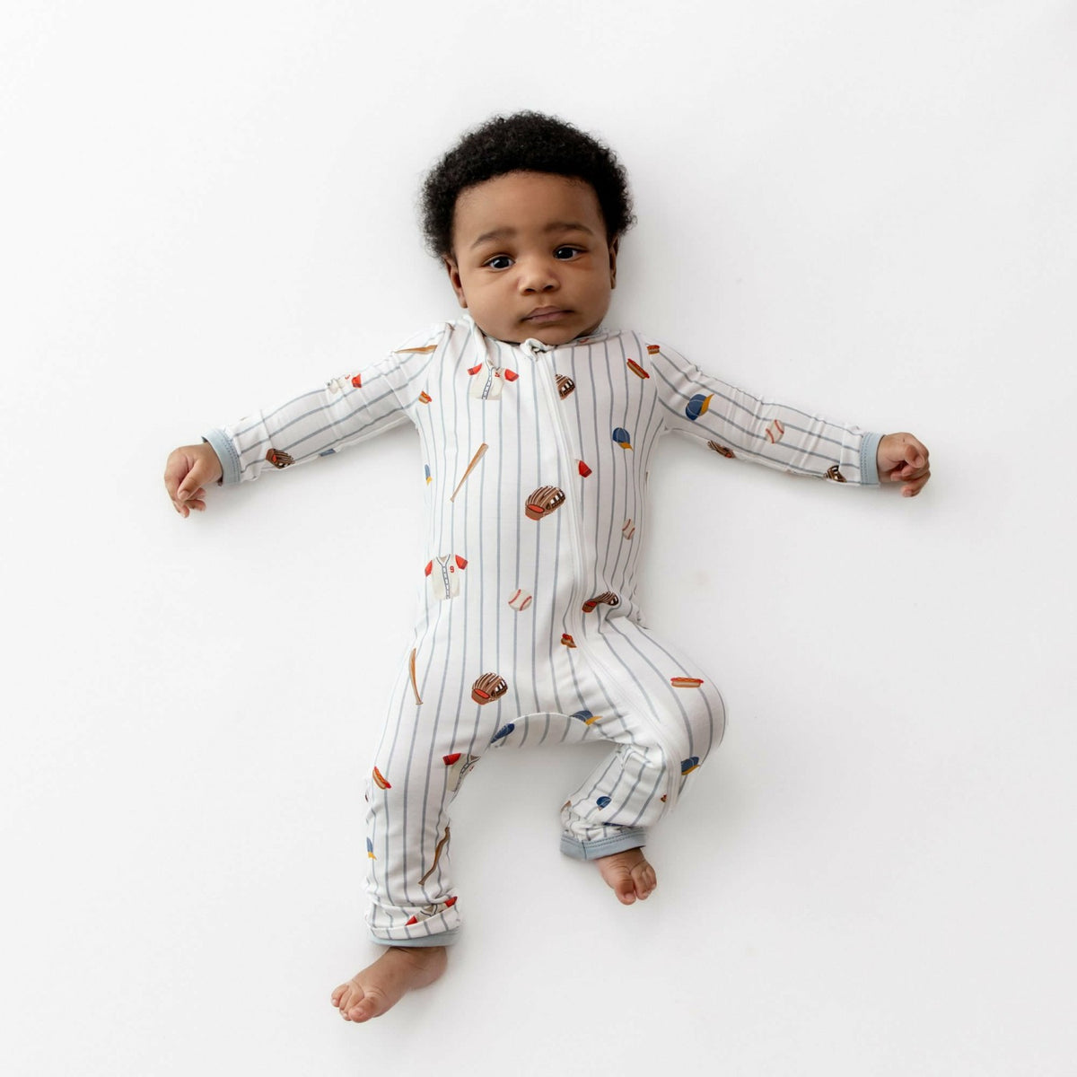 Zippered Romper in Home Run | Kyte Baby