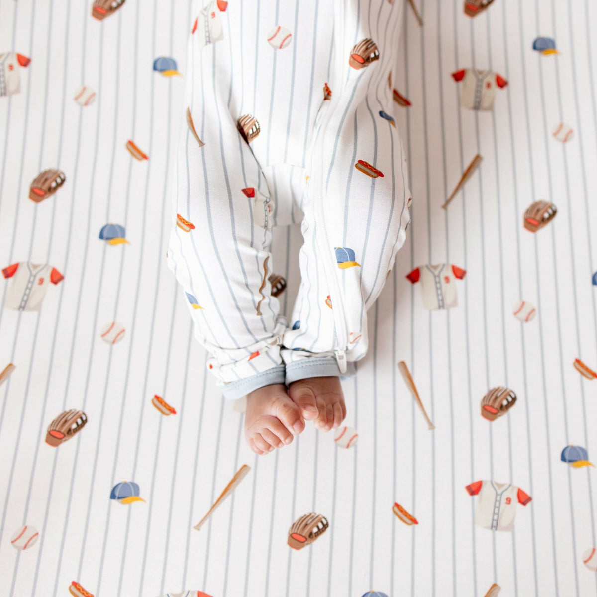 Zippered Romper in Home Run | Kyte Baby