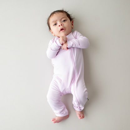 Zippered Romper in Thistle | Kyte Baby