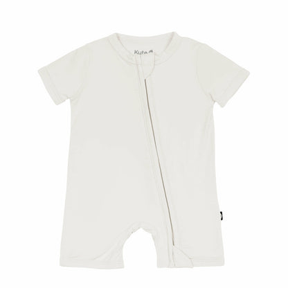 Zippered Shortall Romper Oat | Kyte Baby