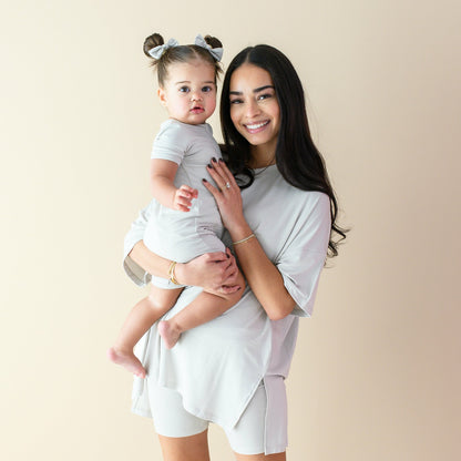 Zippered Shortall Romper Oat | Kyte Baby