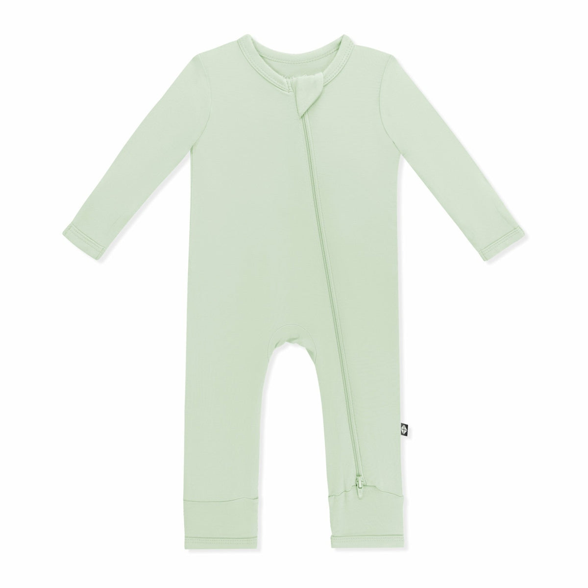 Zippered Romper in Basil | Kyte Baby