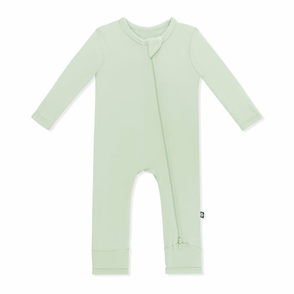 Zippered Romper in Basil | Kyte Baby