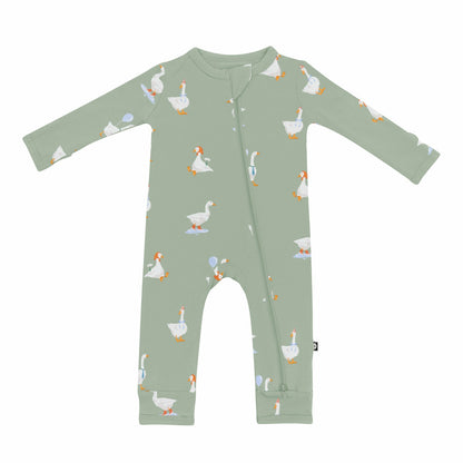 Zippered Romper in Silly Goose | Kyte Baby