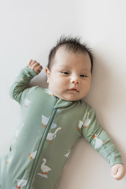 Zippered Romper in Silly Goose | Kyte Baby