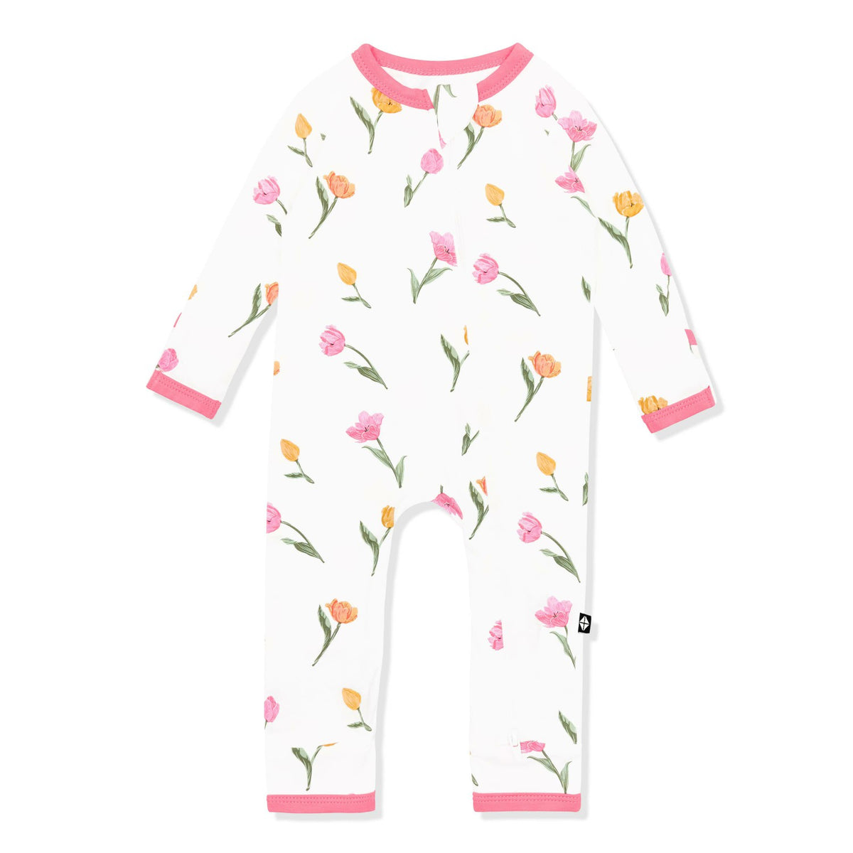 Zippered Romper in Tulip | Kyte Baby