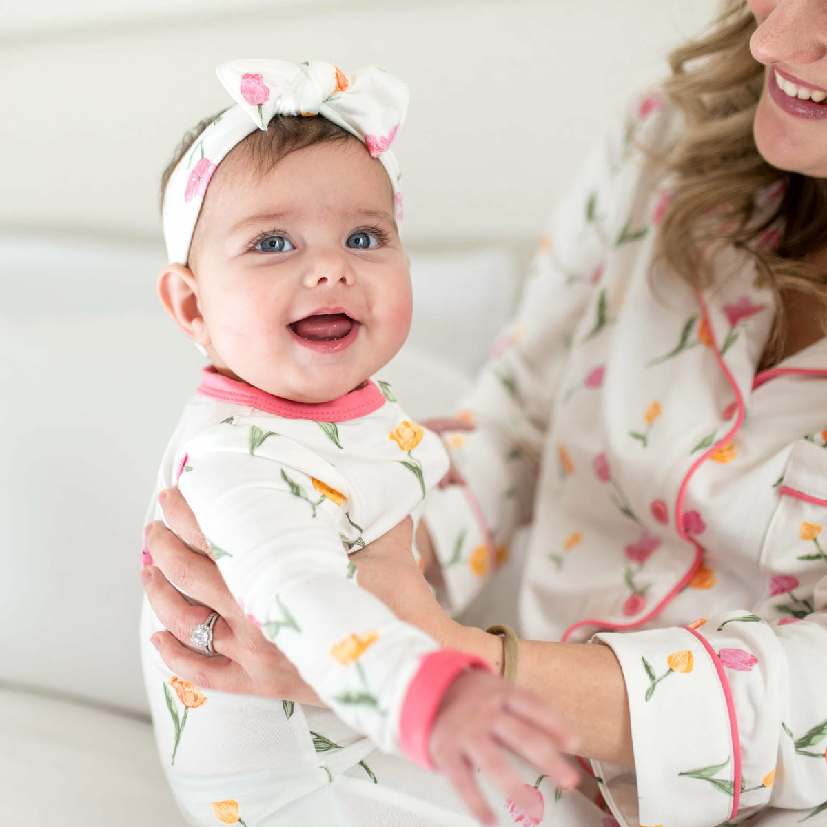 Zippered Romper in Tulip | Kyte Baby