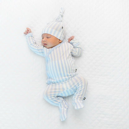 Take Me Home Set with Cap in Small Mist Stripe | Kyte Baby