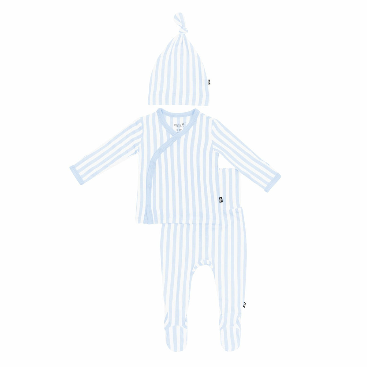Take Me Home Set with Cap in Small Mist Stripe | Kyte Baby