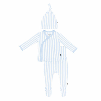 Take Me Home Set with Cap in Small Mist Stripe | Kyte Baby