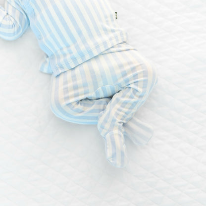 Take Me Home Set with Cap in Small Mist Stripe | Kyte Baby