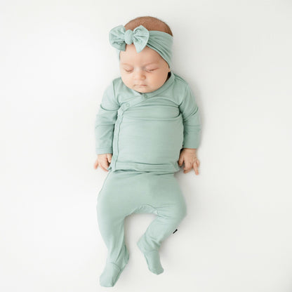 Take Me Home Set with Bow in Sage | Kyte Baby