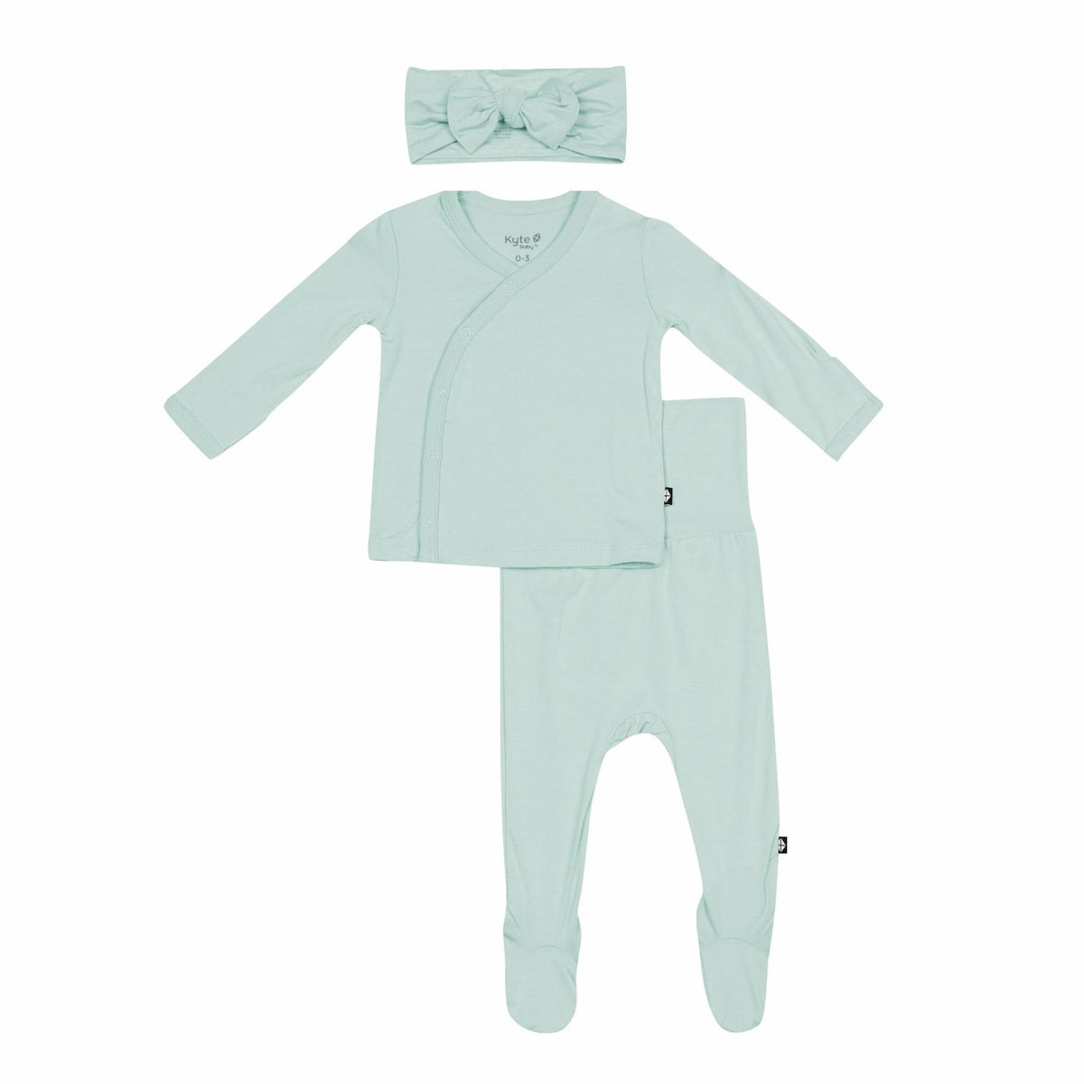 Take Me Home Set with Bow in Sage | Kyte Baby