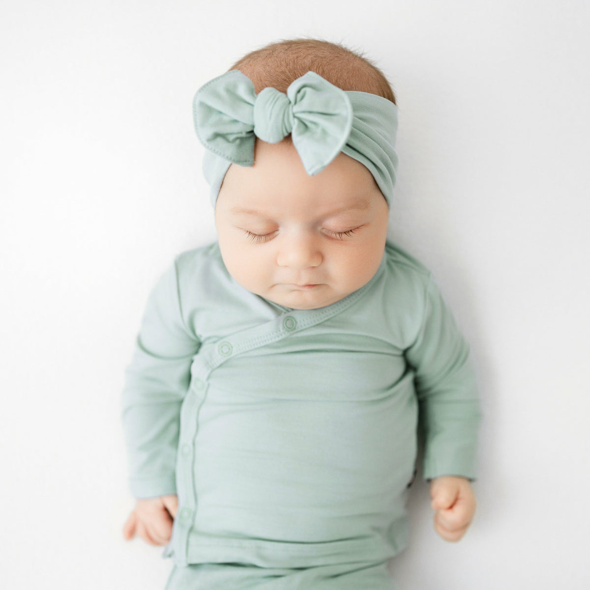 Take Me Home Set with Bow in Sage | Kyte Baby