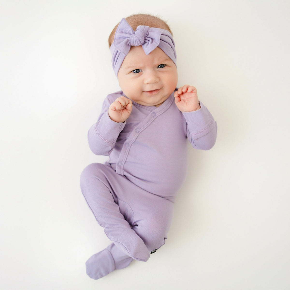 Take Me Home Set with Bow in Taro | Kyte Baby