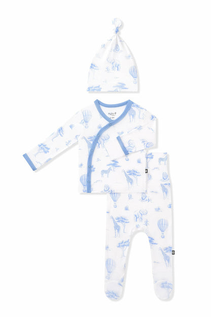 Take Me Home Set with Cap in Toile Safari | Kyte Baby