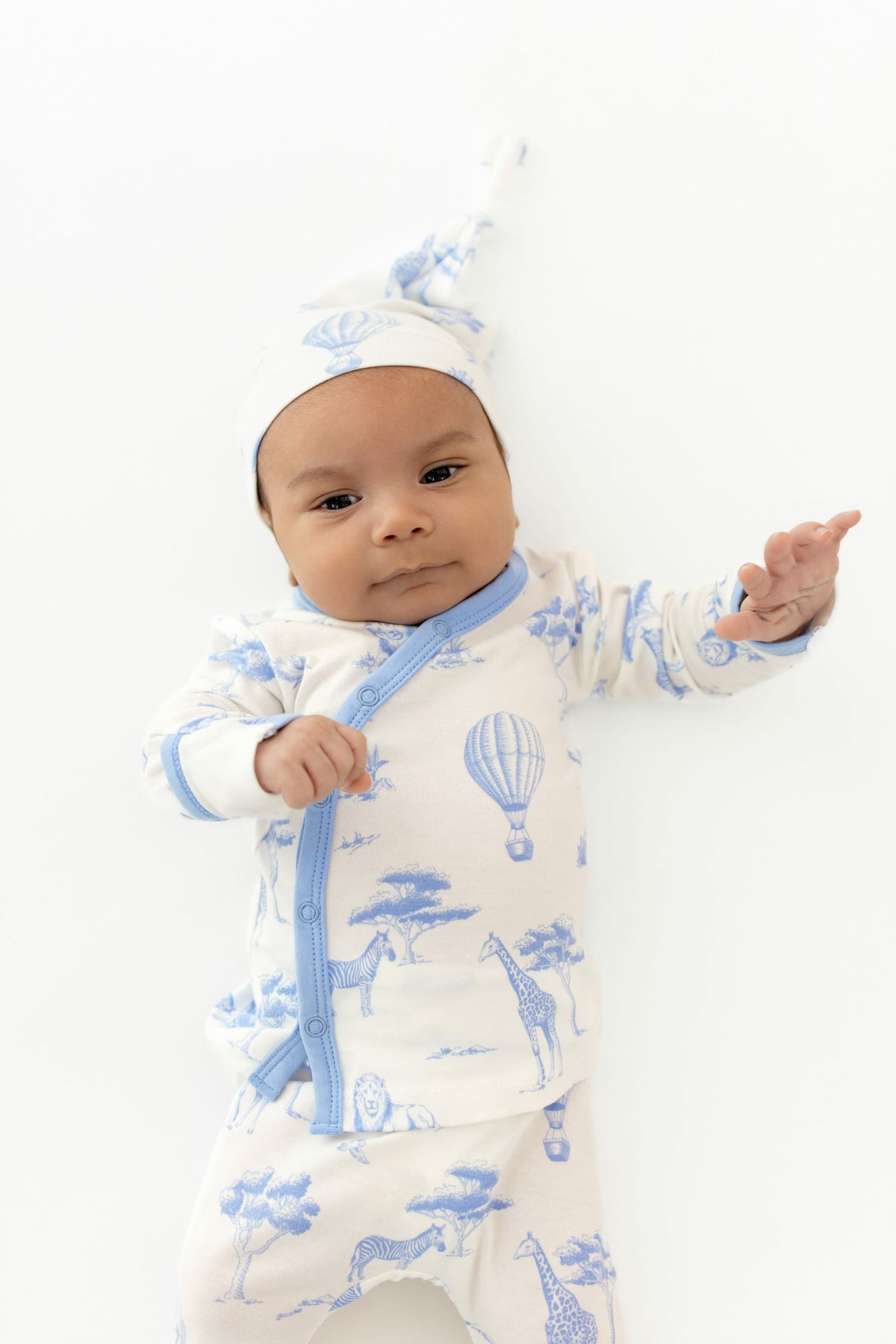 Take Me Home Set with Cap in Toile Safari | Kyte Baby