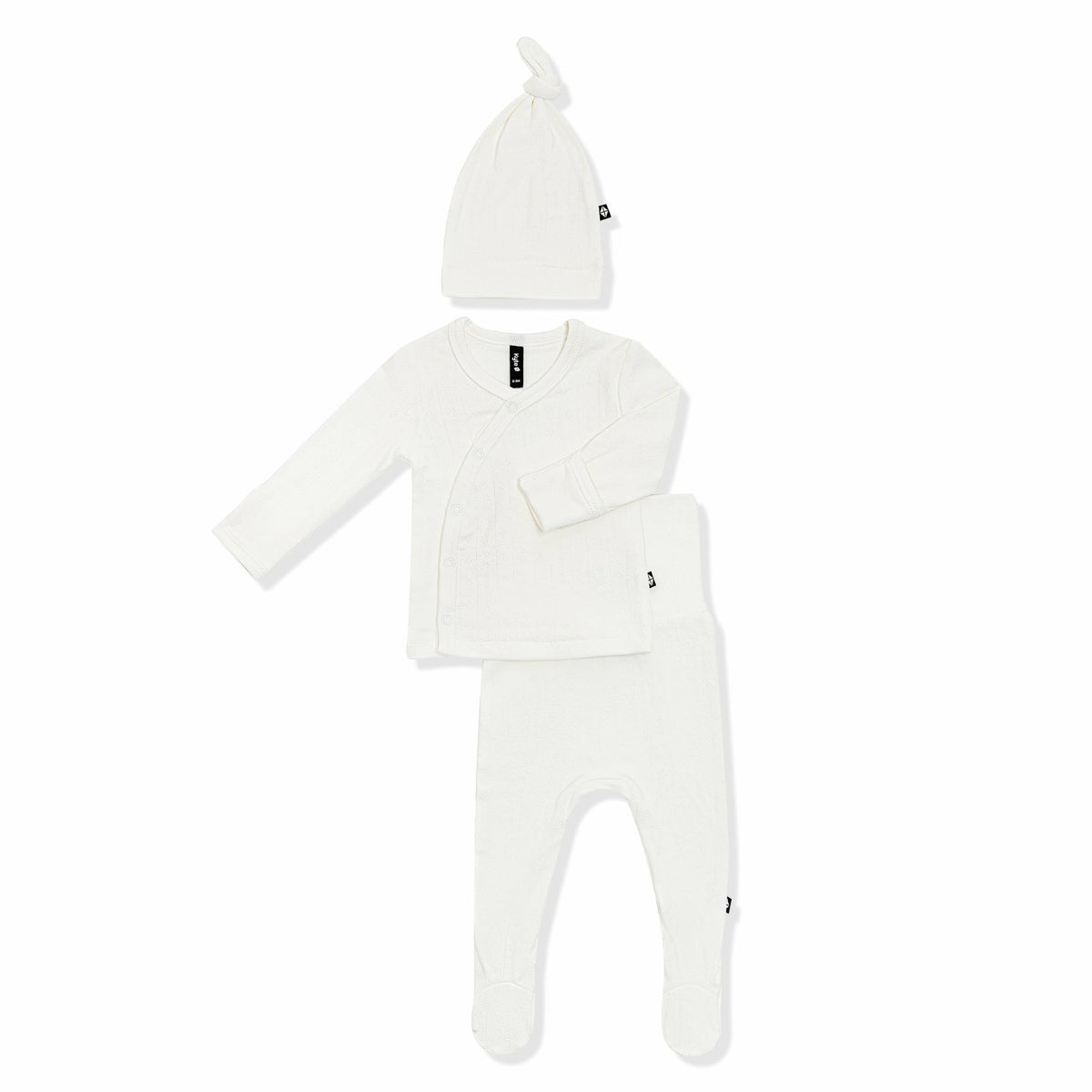 Pointelle Take Me Home Set with Cap in Cloud | Kyte Baby