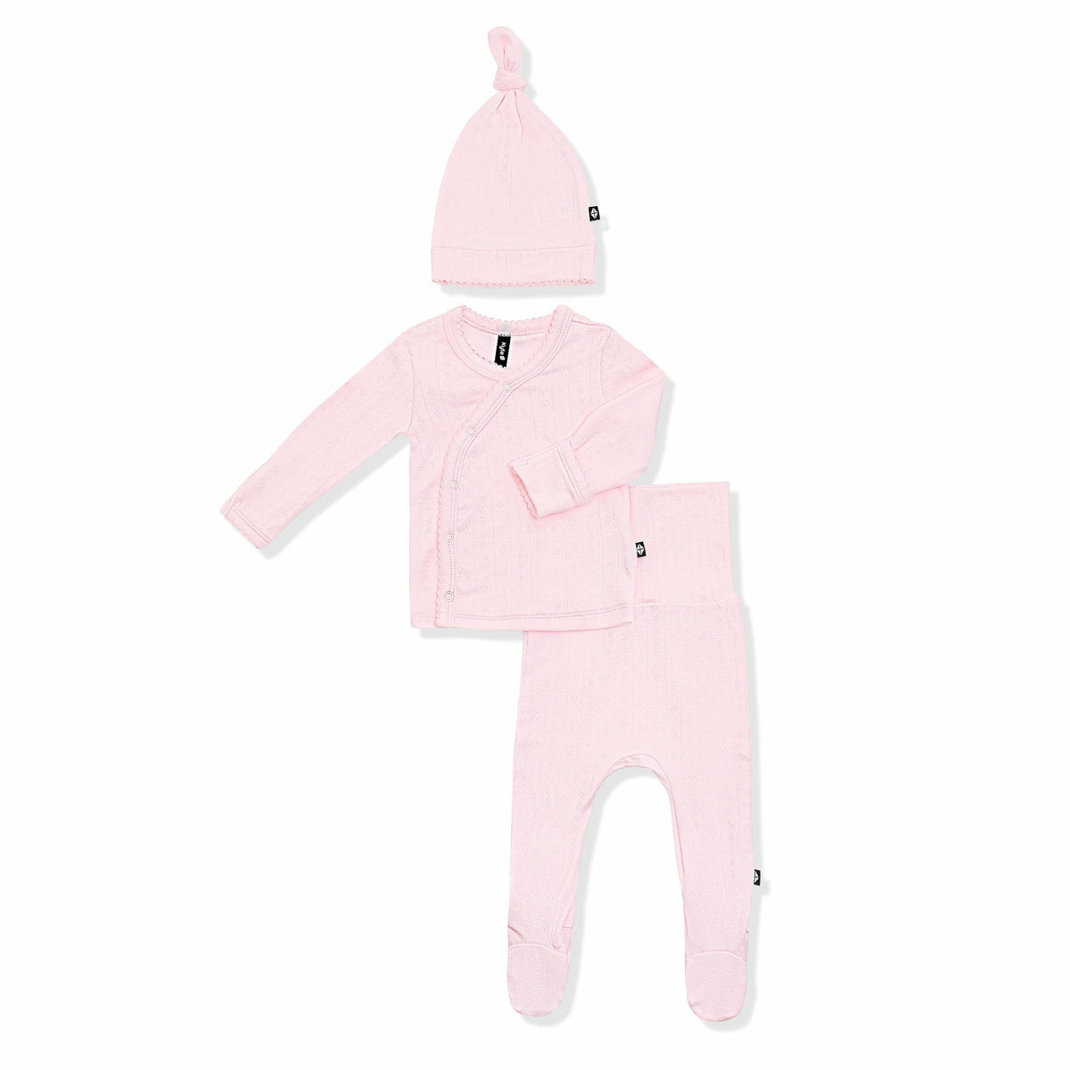 Pointelle Take Me Home Set with Cap in Sakura | Kyte Baby