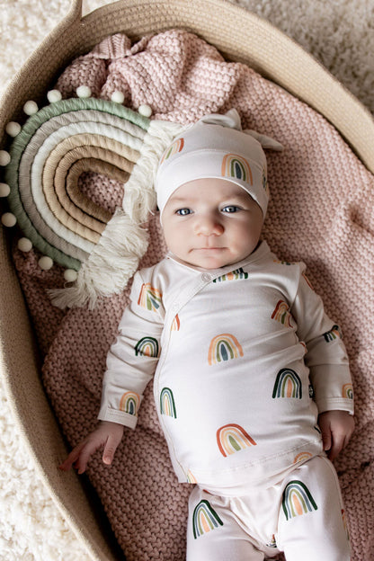 Take Me Home Set with Cap in Retro Rainbow | Kyte Baby