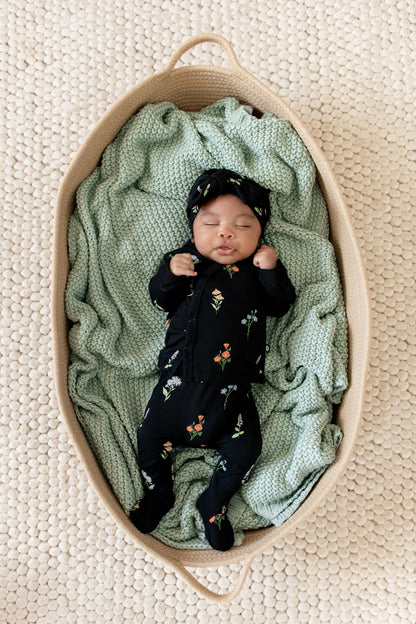 Take Me Home Set with Bow in Midnight Wildflower | Kyte Baby
