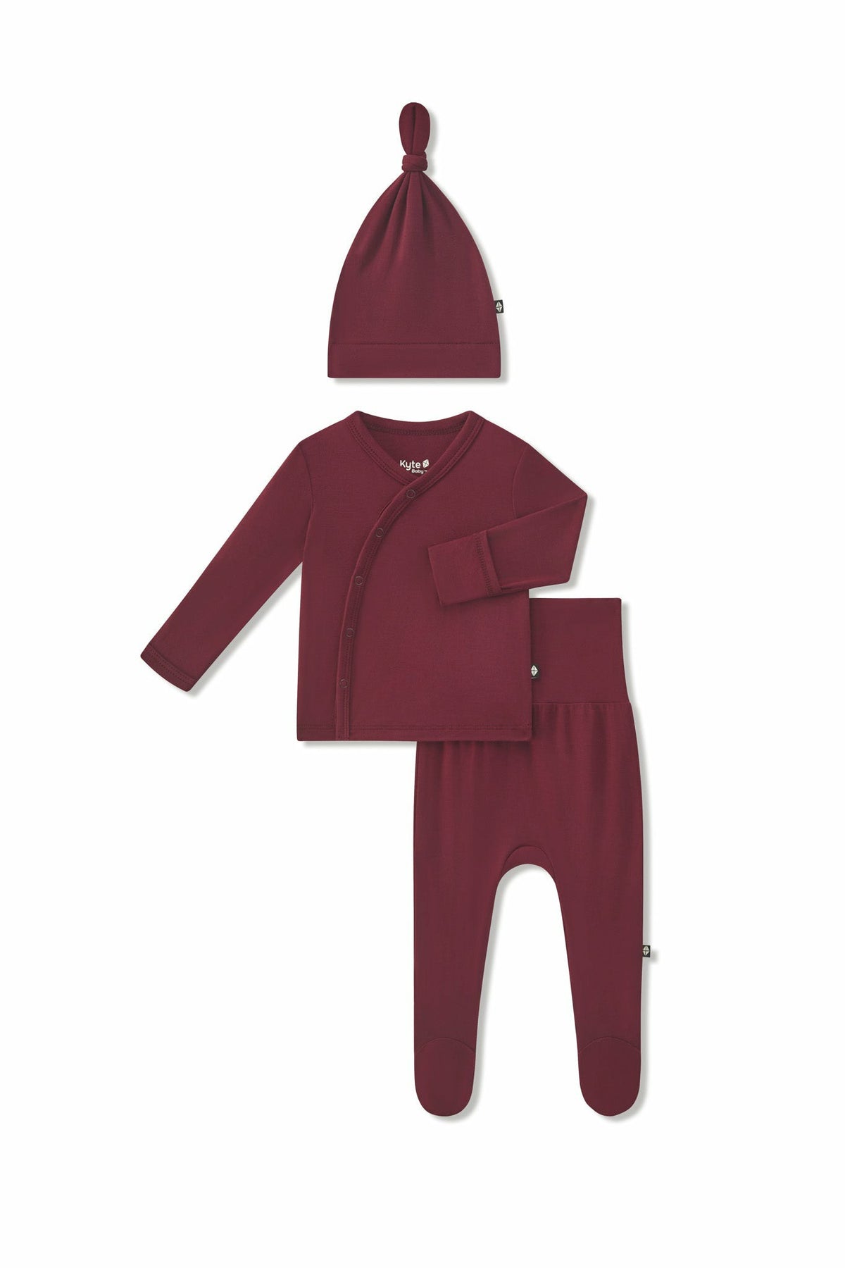 Take Me Home Set with Cap in Burgundy | Kyte Baby