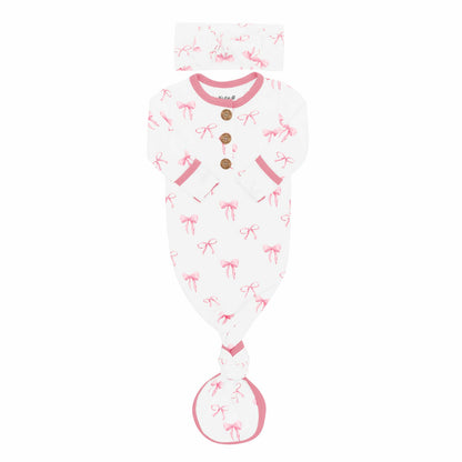 Knotted Gown Bow Set in Bow | Kyte Baby
