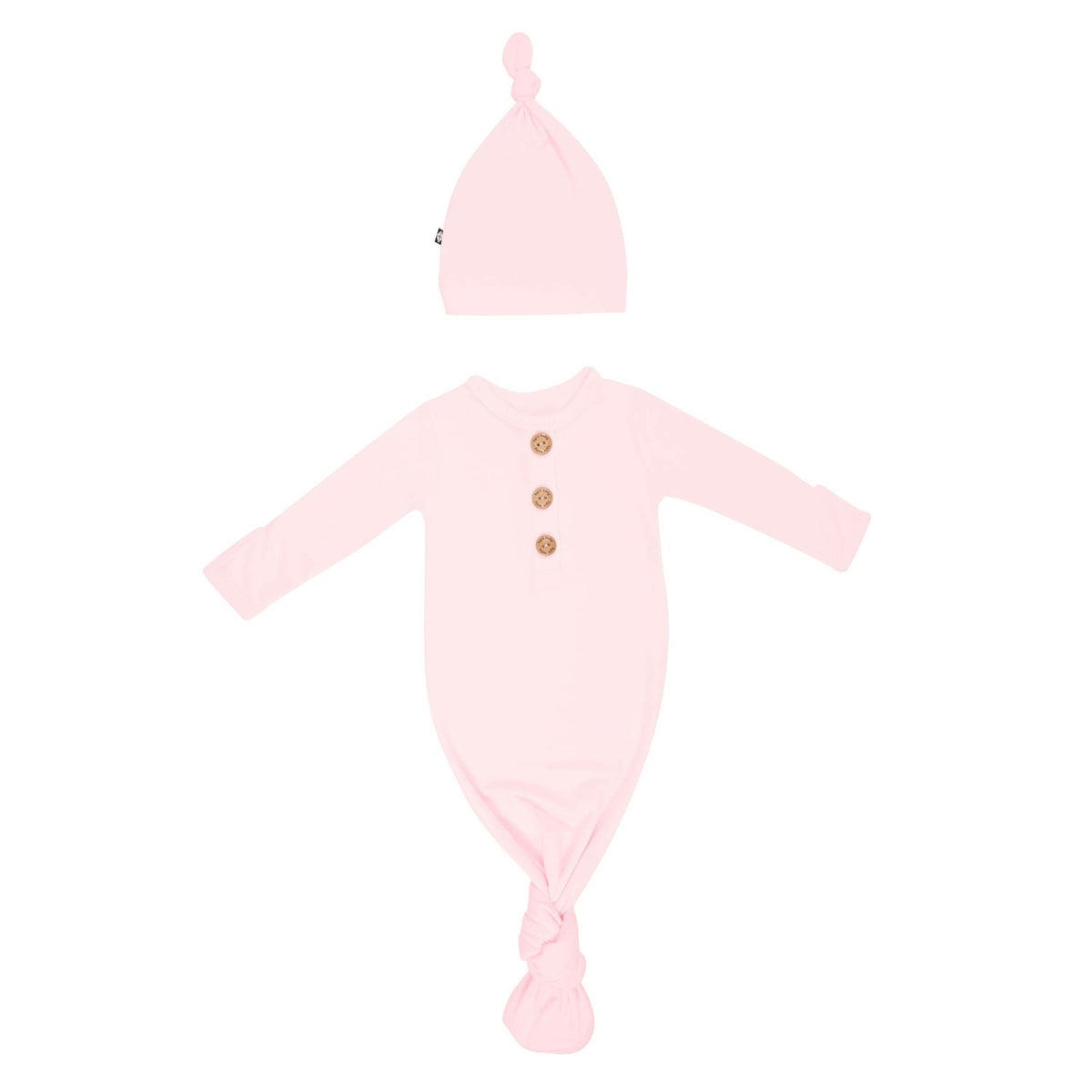 Knotted Day Gown with Hat Set in Sakura | Kyte Baby