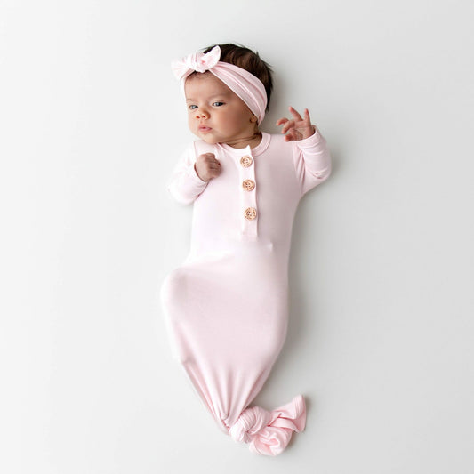 Sakura Knotted Gown Bow Set | Kyte Baby