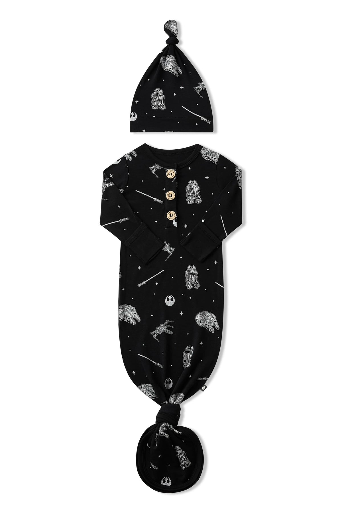 Knotted Day Gown with Hat Set in STAR WARS™ | Kyte Baby